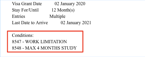 探讨：462打工度假签证附带的条款。