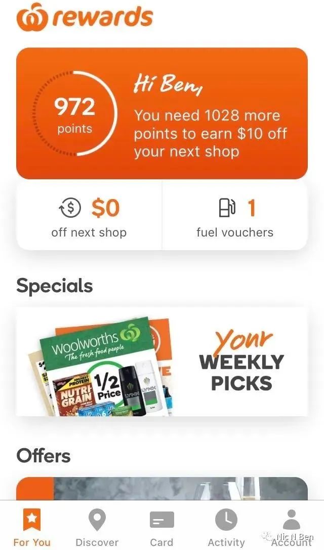 浅谈土澳二大超商Coles & Woolworths旗下的Flybuys card & Rewards card